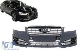 image-24-Paraurti per Audi A8 D4 Facelift D4.5 2014-2017 Griglia S8 Design