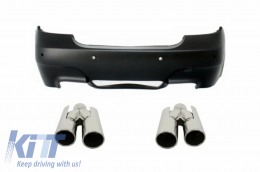 Paraurti per BMW 5er E60 03-07 Punte scarico Spoiler tronco M5 Look-image-6043470