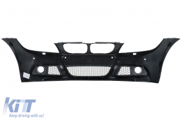 Paraurti per BMW Serie 3 E90 Berlina E91 Touring LCI 2008-2011 M-Technik Design con PDC SRA Fendinebbia-image-6112794