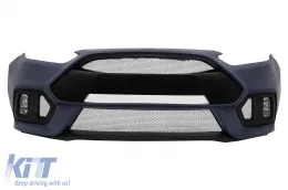 image-25-Paraurti per Ford Focus MK3 C346 2015-2018 Design Sportivo Griglia Fendinebbia