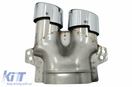 Paraurti per Mercedes C W205 S205 14-18 Griglia Diffusore Marmitta Punte C63 Look-image-6078749
