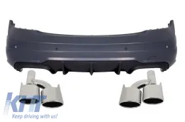 image-52-Paraurti per Mercedes Classe C W204 07-14 Facelift C63 Look Punte scarico