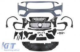 Paraurti per Mercedes GLB X247 2019-2023 GLB 35 Design Griglia Passaruota anteriori-image-6096854