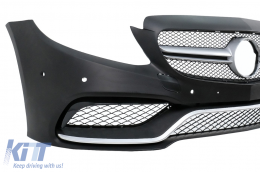 Paraurti per Mercedes W205 S205 C205 A205 14-18 Familiare Coupe Cabrio C63 Look-image-6020299
