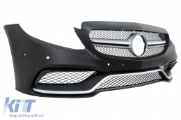 Paraurti per Mercedes W205 S205 C205 A205 14-18 Familiare Coupe Cabrio C63 Look-image-6020300