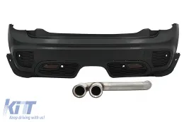 image-77-Paraurti per MINI ONE III F56 3D 2014+ JCW Design Tubo Doppia Punta di Scarico