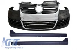 image-13-Paraurti per VW Golf V 5 2003-2007 minigonne laterali R32 Look Chrome Griglia