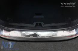 Paraurti posteriore Avisa protettore adatto per Volvo V60 station wagon dopo il 2018, cromo-image-6211612
