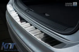 Paraurti posteriore Avisa protettore adatto per Volkswagen Tiguan, R-line, Allspace 2015-2020, dopo il 2020, eHybrid dopo il 2020, cromo-image-6211651