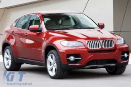 Paraurti posteriore Avisa protettore adatto per BMW X6 E71 2009-2014, verniciato di nero-image-6211873