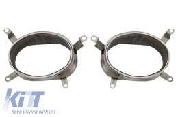 Paraurti posteriore per Audi A5 S5 8T 07-11 RS5 Look Scarico Griglia Nero Opaco-image-6029954