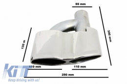 Paraurti posteriore per Mercedes W221 Classe S 05-11 scarico S65 Design-image-6041454