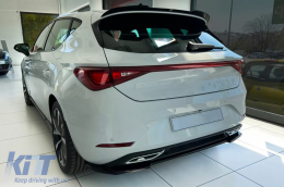 Paraurti posteriore Spoiler Splitter per Seat Leon Mk4 FR 2020+ Nero lucido-image-6094467