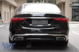 Paraurti posteriore tipo MB Design adatto per Mercedes Classe S W223 dopo il 2020-image-6151342