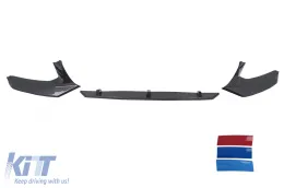 image-17-Paraurti Spoiler Labbro per BMW Serie 5 G30 G31 2017-2019 M5 Design Carbon Look 3 colori