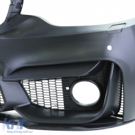 Paraurti sportivo + labbro spoiler performance opaco adatto per BMW Serie 4 F32 F33 F36-image-6195425