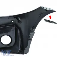 Paraurti sportivo + labbro spoiler performance opaco adatto per BMW Serie 4 F32 F33 F36-image-6195432