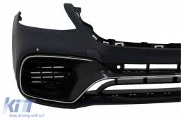 Pare-choc Avant pour Mercedes Classe S W222 Facelift 2017-2020 Look S63 Grilles inférieures-image-6093063
