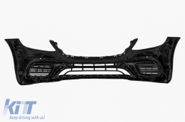 Pare-choc Avant pour Mercedes Classe S W222 Facelift 2017-2020 Look S63 Grilles inférieures-image-6093066