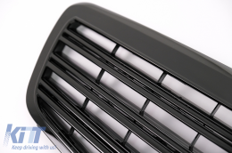 Pare-choc pour Mercedes S W221 2005-2012 S63 S65 Look Grille avant Noir-image-6102702