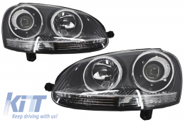 Pare Choc pour VW Golf V 5 MK5 03-07 Calandre Phares Xenon Look GTI-image-6041874