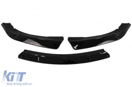 Pare-chocs Add-On Spoiler Lip pour BMW 3 E46 98-04 Standard Noir Brillant-image-6093640