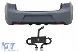 image-18-Pare-chocs arrière & Compléter Échappement Système Catback pour VW Golf VI 6 2008-2013 R20 Look