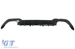 Pare-chocs arrière Diffuseur d'air pour BMW Série 3 G20 G28 G21 2019+ Noir brillant M340i Design-image-6094291