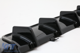 Pare-chocs arrière Diffuseur d'air pour BMW Série 3 G20 G28 G21 2019+ Noir brillant M340i Design-image-6094294