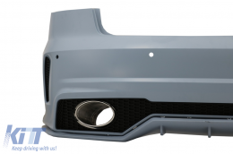 Pare-chocs arrière pour Audi A3 8V Sedan Pre Facelift 2012-2016 RS Look Silencieux Conseils-image-6085075