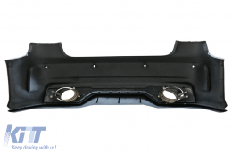 Pare-chocs arrière pour Audi A3 8V Sedan Pre Facelift 2012-2016 RS Look Silencieux Conseils-image-6085077