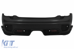 Pare-chocs arrière pour MINI ONE III F56 3D 2014+ JCW Design Tuyau Embout d'échappement double-image-6102609
