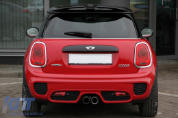 Pare-chocs arrière pour MINI ONE III F56 3D 2014+ JCW Design Tuyau Embout d'échappement double-image-6102617