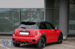 Pare-chocs arrière pour MINI ONE III F56 3D 2014+ JCW Design Tuyau Embout d'échappement double-image-6102618