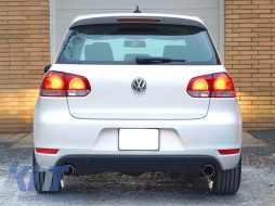 Pare-chocs arrière pour VW Golf 6 VI 08-12 Diffuseur GTI Design-image-6020367