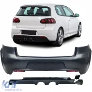 image-17-Pare-chocs arrière sport avec diffuseur adapté pour VW Golf 6 R20 2008-2013