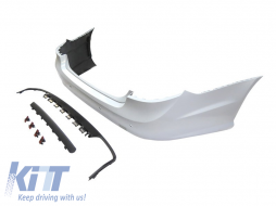 Pare-chocs arrière type E63 adapté pour Mercedes E-Class W212 berline 2009-2013 avec PDC/2 diffuseur/2 sorties d'échappement -oo--oo--image-6132382