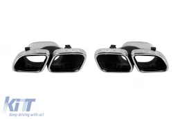 Pare-chocs arrière type S63 adapté pour Mercedes Classe S W223 après 2020 avec embouts chromés-image-6151348