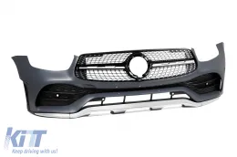 Pare-chocs avant A Design Line adapté pour Mercedes GLC SUV X253 2019-2022-image-6147346