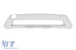 Pare-chocs avant A Design Line adapté pour Mercedes ML W166 2011-2015 avec grille 3 branches chrome/noire-image-6147580