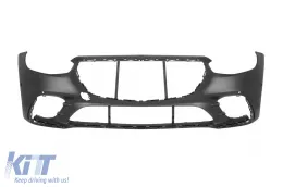 Pare-chocs avant A Design Line adapté pour Mercedes Classe S W223 après 2020 avec grille chromée/noire-image-6147592