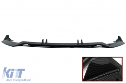 image-6-Pare-chocs avant Add-On Becquet Lèvre pour Audi A4 B9 8W S-Line 2016-2018 Carbone Look