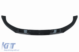 Pare-chocs avant Add-on Becquet Lèvre pour VW Transporter T6 2015+ Noir brillant-image-6067604
