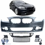 image-62-Pare-chocs avant au look sportif avec noir mat adapté pour BMW Série 5 F10 F11 10-13