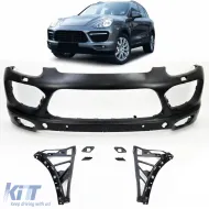 image-34-Pare-chocs avant avec support adapté pour Porsche Cayenne 958 92A 2010-2014 Turbo