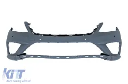 Pare-chocs avant de type A Design S63 adapté pour Mercedes Classe S W222 2014-2017 avec PDC-image-6132440