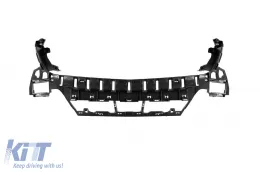 Pare-chocs avant design A adapté pour Mercedes GLS X166 2015-2019, avec des éléments en laque noire-image-6138736