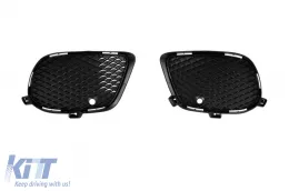 Pare-chocs avant Design Line A adapté pour Mercedes GLE Coupe C292 2015-2019 avec grille en diamant chromée/noire-image-6237368