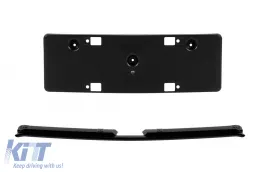 Pare-chocs avant Design Line A adapté pour Mercedes V-Class W447 2014-2023 avec grille en diamant noire-image-6237391