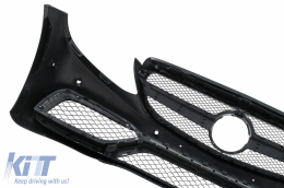 Pare-chocs avant Diffuseur Conseils pour MERCEDES Classe C W205 S205 14-20 C63 Look Grilles-image-6078641